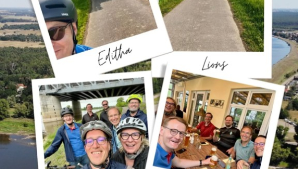 Die Editha Lions radelnd unterwegs!